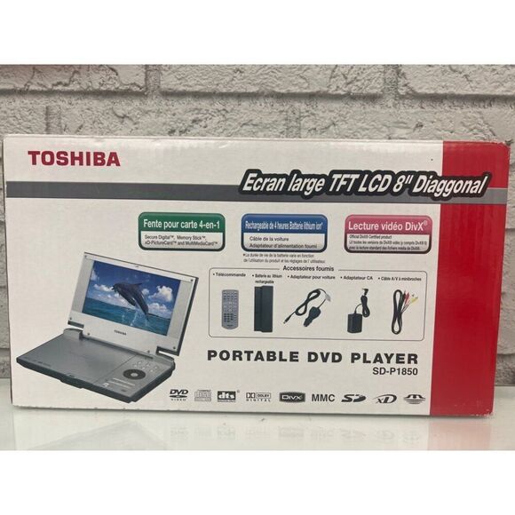 Toshiba 8” Diagonal Widescreen Portable DVD Player - Picture 3 of 8